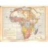 0214	 Map/Print- 	Africa  Arabia Persia Sudan	 - No.	46	Vintage German Map Print 1902 size:26x34cm 		