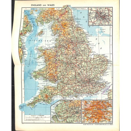 1737	 map/print	-	ENGLAND WALES	 printed: 1954