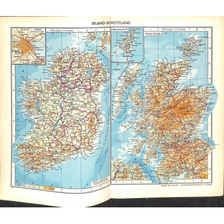 1738	 map/print	-	IRLEAND SCOTLAND	 printed: 1954