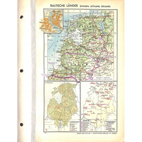 1742	 map/print	-	BALTIC COUNTRIES	 printed: 1954