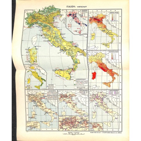 1749	 map/print	-	ITALY ECONOMY	 printed: 1954