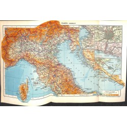 1750	 map/print	-	ITALY NORTH ADRIA ALPS	 printed: 1954