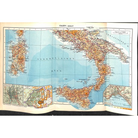 1751	 map/print	-	ITALY SOUTH SICILY	 printed: 1954