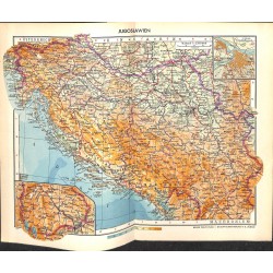 1753	 map/print	-	ALBANIA BULGARIA	 printed: 1954