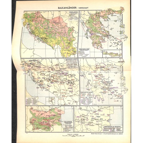 1756	 map/print	-	BLAKAN ECONOMY	 printed: 1954