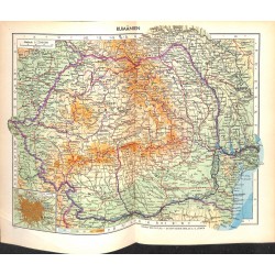 1757	 map/print	-	ROMANIA	 printed: 1954