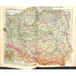 1759	 map/print	-	POLAND EAST GERMANY GDR	 printed: 1954