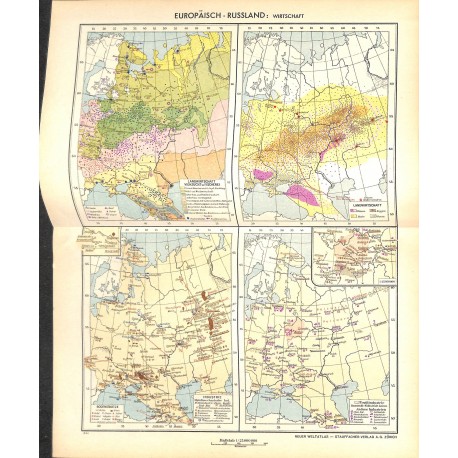 1763	 map/print	-	RUSSIA ECONOMY	 printed: 1954