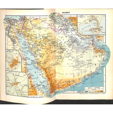 1772	 map/print	-	ARABIA YEMEN SAUDI-ARABIA	 printed: 1954