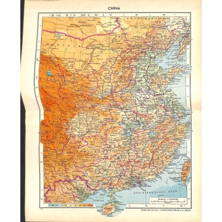 1778	 map/print	-	CHINA TAIWAN	 printed: 1954