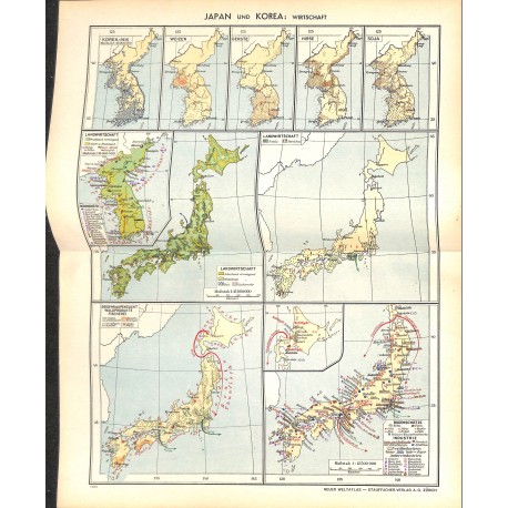 1783	 map/print	-	JAPAN KOREA ECONOMY 	 printed: 1954