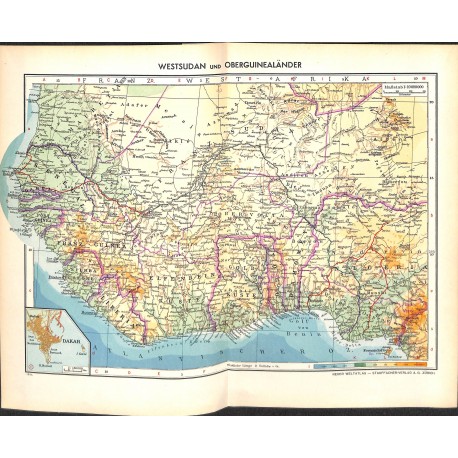 1792	 map/print	-	WEST SUDAN 	 printed: 1954