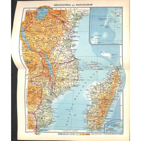 1796	 map/print	-	SOUTH AFRICA MADAGSCAR	 printed: 1954