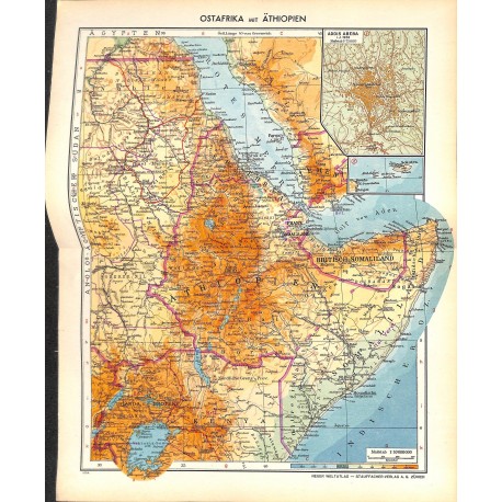 1797	 map/print	-	EAST AFRICA ETHOPIA SOMALIA	 printed: 1954