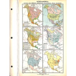 1799	 map/print	-	NORTH AMERICA USA CANADA ME	 printed: 1954