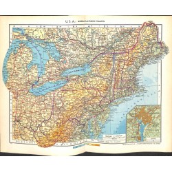 1806	 map/print	-	USA NORTH ATLANTIC STATES	 printed: 1954	