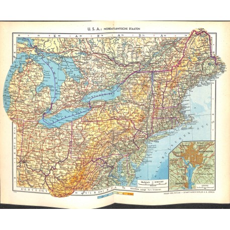 1806	 map/print	-	USA NORTH ATLANTIC STATES	 printed: 1954	