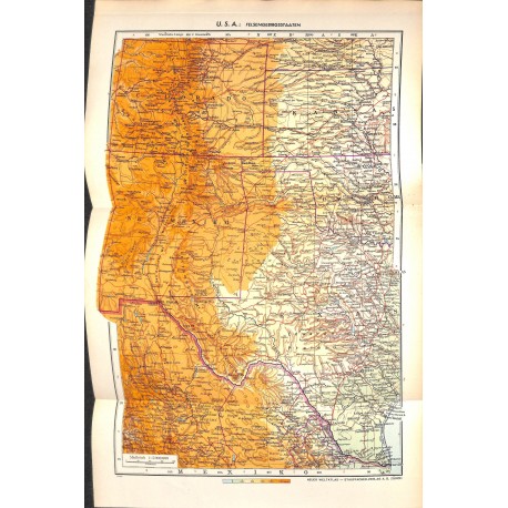 1810	 map/print	-	USA COLORADO MOUNTAINS	 printed: 1954