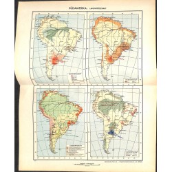 1818	 map/print	-	SOUTH AMERICA AGRICULTURE	 printed: 1954