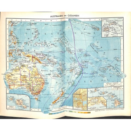 1827	 map/print	-	AUSTRALIA OCEANIA	 printed: 1954