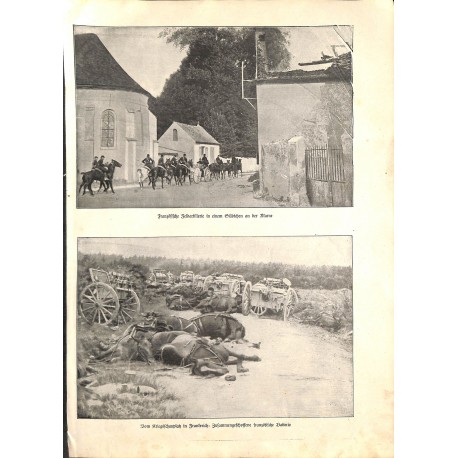 1924	 WWI print 1914/18-	France Marne photos 	,size:	23,5 x 32,5 cm	-	this print comes from the austrian book "Die grosse Zeit"	