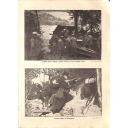 1930	 WWI print 1914/18-	German Artillery/ Belgium soldiers photos	,size:	23,5 x 32,5 cm	-	this print comes from the austrian bo