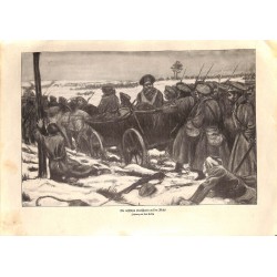 1953	 WWI print 1914/18-	Russian soldiers drawing by Paul Helwig	,size:	23,5 x 32,5 cm	-	this print comes from the austrian book