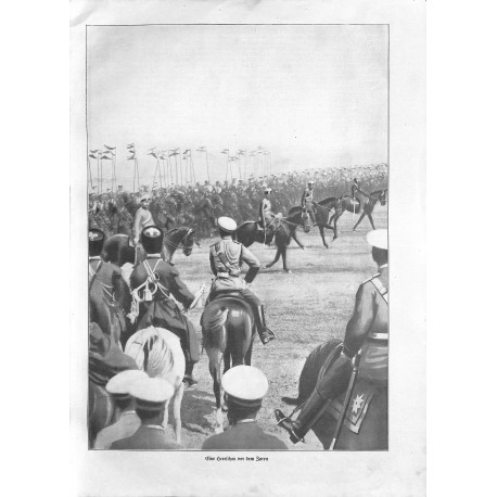 1955	 WWI print 1914/18-	Russian Cavalry Czar Nikolaus I.	,size:	23,5 x 32,5 cm	-	this print comes from the austrian book "Die g