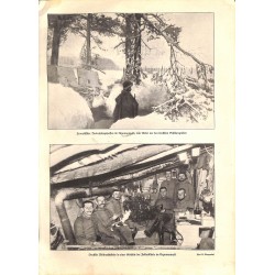 1977	 WWI print 1914/18-	Argonner Wald winter photos	,size:	23,5 x 32,5 cm	-	this print comes from the austrian book "Die grosse