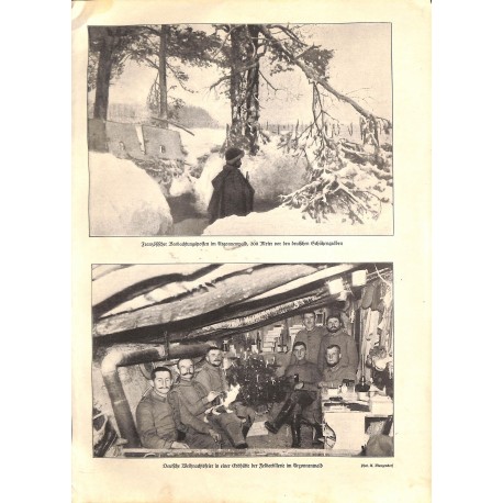 1977	 WWI print 1914/18-	Argonner Wald winter photos	,size:	23,5 x 32,5 cm	-	this print comes from the austrian book "Die grosse