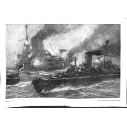 1981	 WWI print 1914/18-	German Tropedo boats attack English ships drawing by Direnz	,size:	46 x 32,5 cm	-	this print comes from