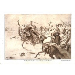 1987	 WWI print 1914/18-	English Cavalry versus Arabs drawing by Bruno Richter	,size:	23,5 x 32,5 cm	-	this print comes from the