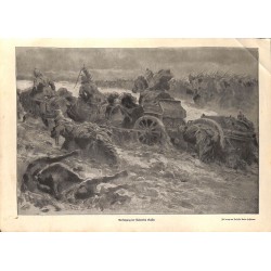 1988	 WWI print 1914/18-	German troops chase Russian soldiers drawing by Anton Hoffmann	,size:	23,5 x 32,5 cm	-	this print comes