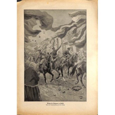 2022	 WWI print 1914/18-	Bulgaria troops in Usküb drawing by Curt Schulz	,size:	23,5 x 32,5 cm	, printed on normal paper-	,this 