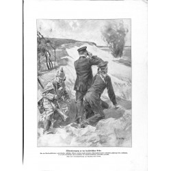 2058	 WWI print 1914/18-	Kurland german soldiers drawing by Karl Storch	,size:	23,5 x 32,5 cm		,this print comes from the german