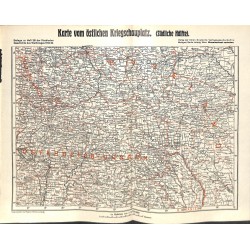 2087	 WWI print 1914/18-	map Russia Austria front 1914/15	,size:	41 x 32,5 cm		,this print comes from the german book "Illustrie