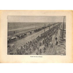 2088	 WWI print 1914/18-	Warzaw German soldiers marsh	,size:	23,5 x 32,5 cm	, printed on normal paper-	,this print comes from th