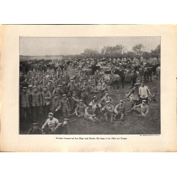 2091	 WWI print 1914/18-	Ostende Brügge German soldiers	,size:	23,5 x 32,5 cm	, printed on normal paper-	,this print comes from 