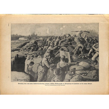 2108	 WWI print 1914/18-	Jaslowier russian & austro-hungarian soldiers trench	,size:	23,5 x 32,5 cm	, printed on normal paper-	,