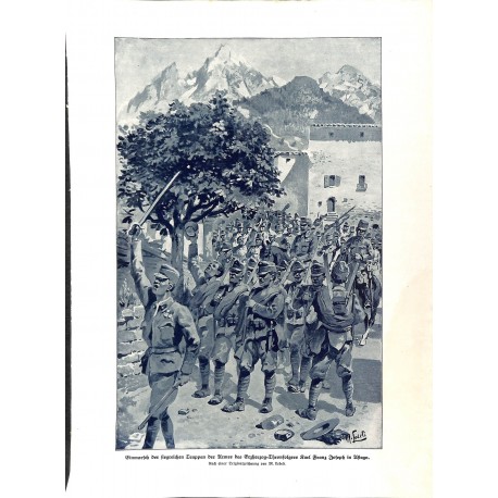 2109	 WWI print 1914/18-	austro-hungarian soldeirs Asiago	,size:	23,5 x 32,5 cm	, printed on normal paper-	,this print comes fro