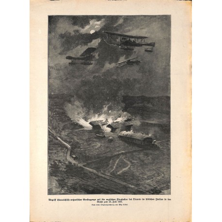 2131	 WWI print 1914/18-	Otranto South Italy english airfield	,size:	23,5 x 32,5 cm	, printed on normal paper-	,this print comes