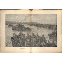 2149	 WWI print 1914/18-	Donau Armee Gallwitz October 1915  german soldiers	,size:	47 x 32,5 cm	, printed on normal paper-	,this