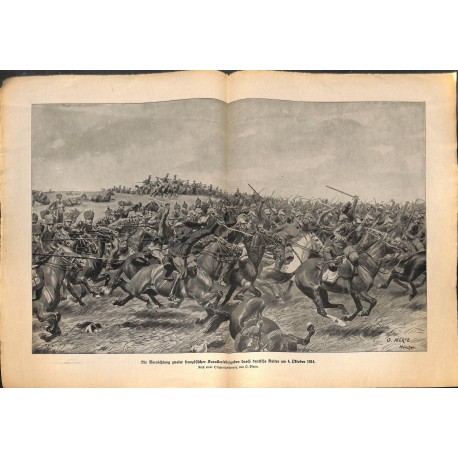 2152	 WWI print 1914/18-	German Cavalry 1914	,size:	23,5 x 32,5 cm	, printed on normal paper-	,this print comes from the german 