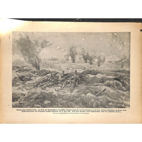 2171	 WWI print 1914/18-	Fleury Fort Souville Kuk soldiers	,size:	23,5 x 32,5 cm	, printed on normal paper-	,this print comes fr