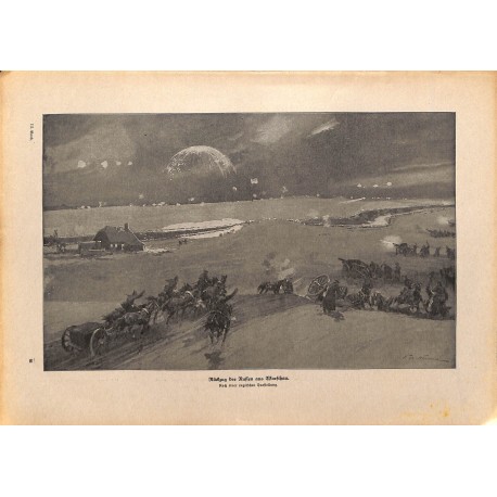 2199	 WWI print 1914/18-	Warzaw russian retreat	,size:	23,5 x 32,5 cm	, printed on normal paper-	,this print comes from the germ