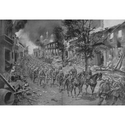 2201	 WWI print 1914/18-	Brest-Litowsk german soldiers	,size:	23,5 x 32,5 cm	, printed on normal paper-	,this print comes from t