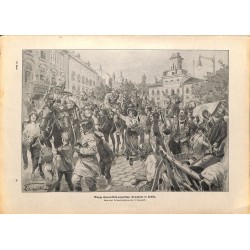 2223	 WWI print 1914/18-	Lublin austro-hungarian troops cavalry	,size:	23,5 x 32,5 cm	, printed on normal paper-	,this print com