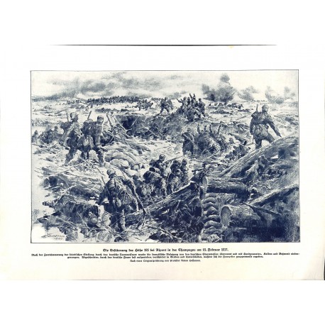 2251	 WWI print 1914/18-	Ripont Height 185 February 1917 german soldiers	,size:	23,5 x 32,5 cm		,this print comes from the germa