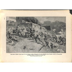 2258	 WWI print 1914/18-	Turks attack russian position Tschorok river June 1916	,size:	23,5 x 32,5 cm		,this print comes from th