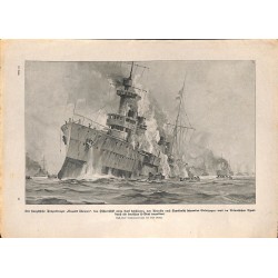 2283	 WWI print 1914/18-	Frenc Tank Cruiser Dupetit Thouars	,size:	23,5 x 32,5 cm	, printed on normal paper-	,this print comes f